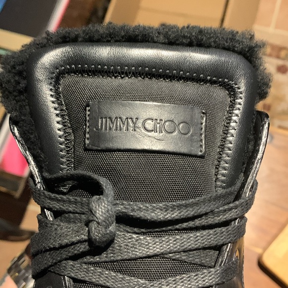 Jimmy Choo Shearling / Fur Boots Size 10.5 NEVER WORN - Picture 8 of 15